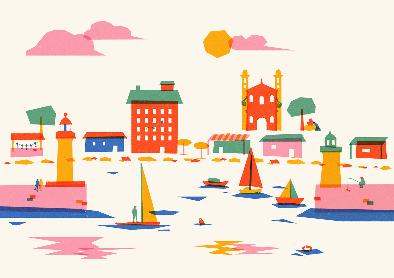 Illustration du port de Bastia